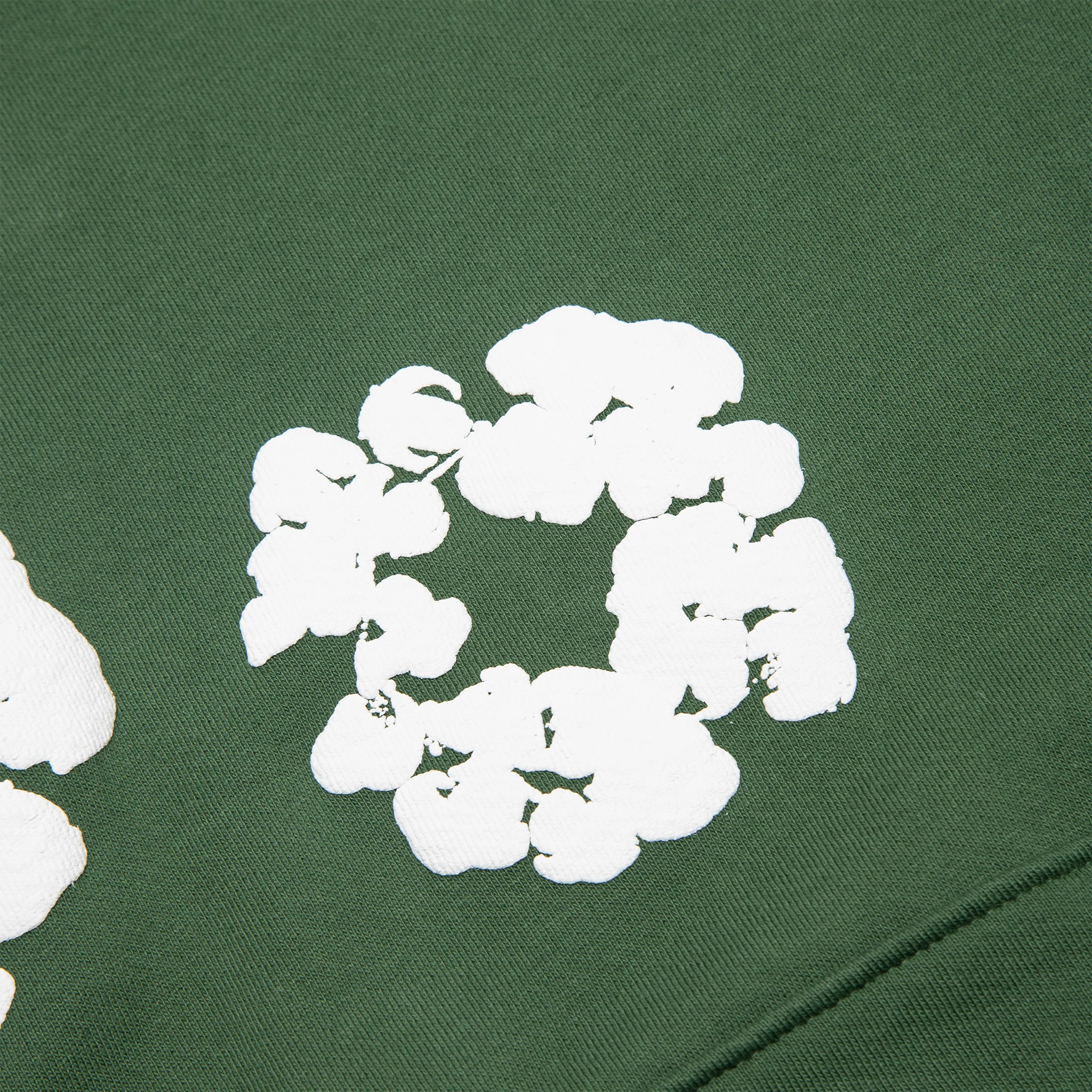 Patch view of Denim Tears The Cotton Wreath Green Hoodie